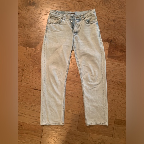 Nudie Jeans Rad Rufus Pale Blue Jeans 100% Cotton Size 29/30 - Picture 1 of 5